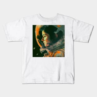 We Are Floating In Space - 45 - Sci-Fi Inspired Retro Artwork Kids T-Shirt